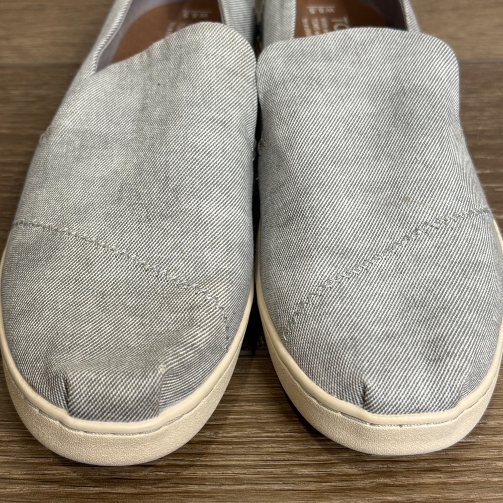 TOMS Women's NWT Deconstructed Alpargata Slip-On Casual Shoes, Gray, Size 8.5 - Picture 2 of 11
